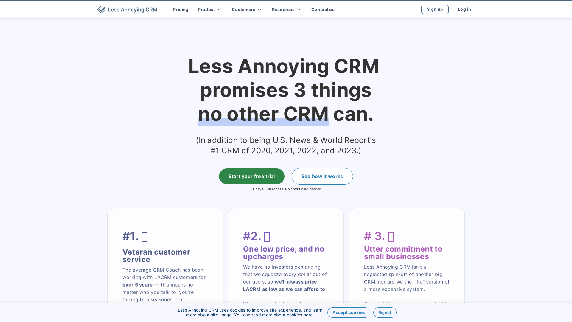 Less Annoying CRM